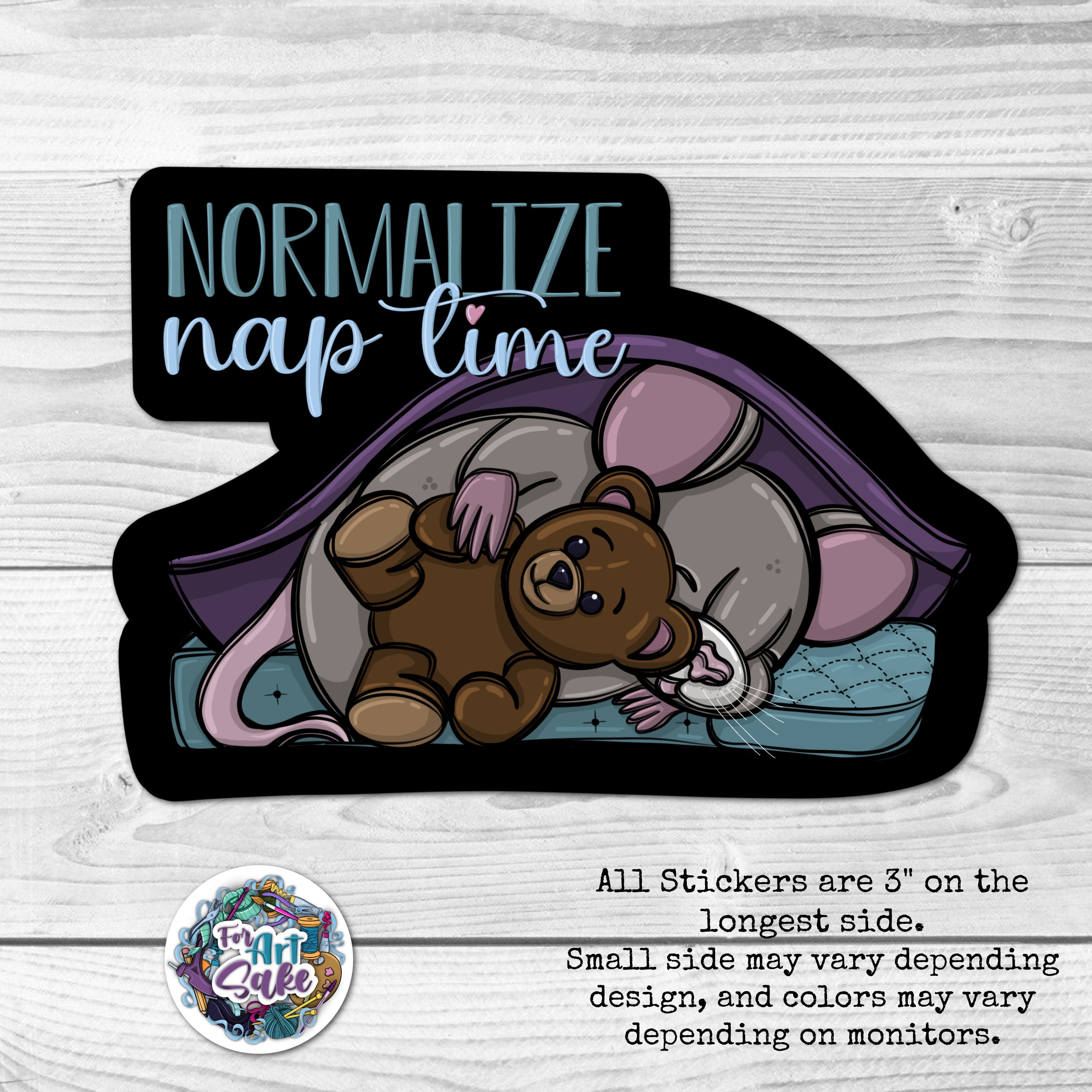Normalize Nap Time Sticker | For Art Sake Stickers
